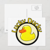 Lucky Ducky Briefkaart (Voorkant / Achterkant)