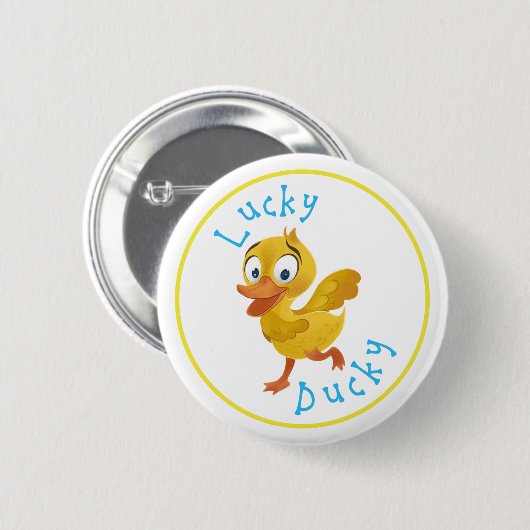 Lucky Ducky Button (Voorkant /achterkant)