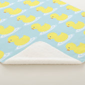 Lucky Ducky Schattigee gele eend sherpa deken (3/4)