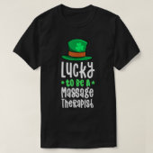 Lucky , een massagetherapeut sm t-shirt (Design voorkant)