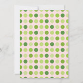 Lucky Eenhoorn St. Patrick's thema baby meisje dou Kaart (Achterkant)