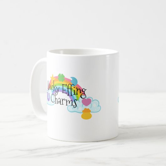 Lucky Effing Charms Koffiemok (Voorkant links)