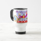 Lucky Elephant Bingo Travel Mug Reisbeker (Voorkant links)