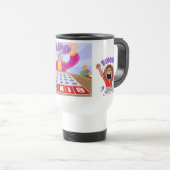 Lucky Elephant Bingo Travel Mug Reisbeker (Voorkant rechts)