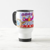 Lucky Elephant Bingo Travel Mug Reisbeker (Voorkant links)