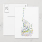 Lucky Elephant Briefkaart (Voorkant / Achterkant)