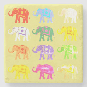 Lucky Elephant Stenen Onderzetter