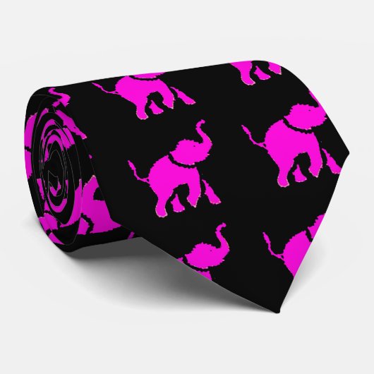 Lucky Elephant Stropdas (Opgerold)