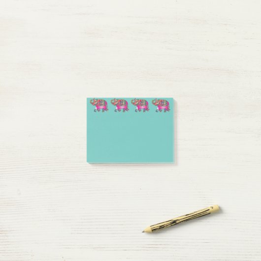 Lucky Elephants Post-it® Notes (Op bureau)