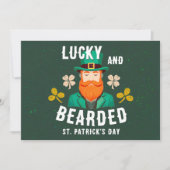 Lucky en Bearded St. Patrick's Day Leprechaun Feestdagenkaart (Voorkant)