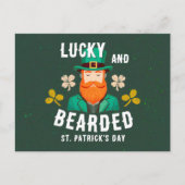 Lucky en Bearded St. Patrick's Day Leprechaun Feestdagenkaart (Voorkant)