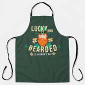 Lucky en Bearded St. Patrick's Day Leprechaun Schort (Voorkant)
