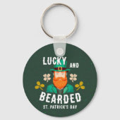 Lucky en Bearded St. Patrick's Day Leprechaun Sleutelhanger (Achterkant)
