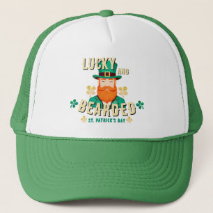 Lucky en Bearded St. Patrick's Day Leprechaun Trucker Pet