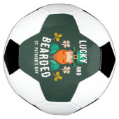 Lucky en Bearded St. Patrick's Day Leprechaun Voetbal (Gedraaid)