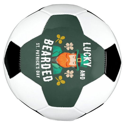 Lucky en Bearded St. Patrick's Day Leprechaun Voetbal (Gedraaid)