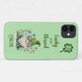 Lucky en Blessed Gnome iPhone/iPad case (Achterkant (horizontaal))