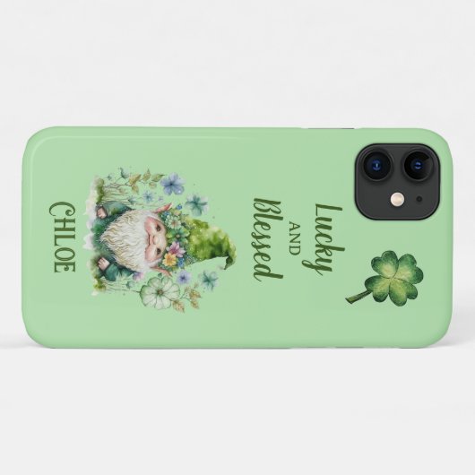 Lucky en Blessed Gnome iPhone/iPad case (Achterkant (horizontaal))