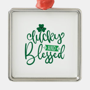 Lucky en geblesseerd metalen ornament