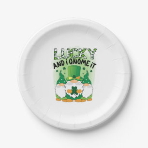 Lucky en ik gaan naar St Patrick's Day T Shirt Papieren Bordje