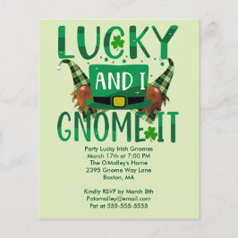 Lucky en ik geven het de plechtige uitnodiging flyer