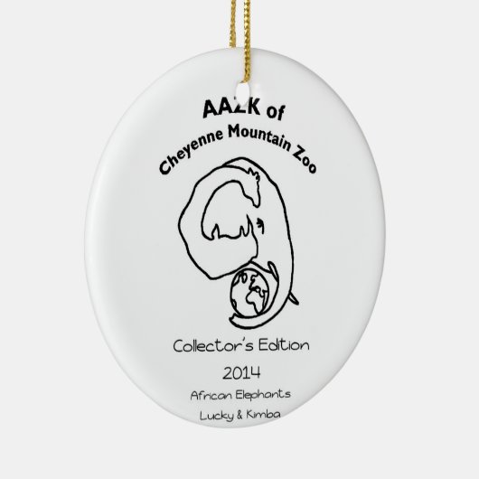 Lucky en Kimba 2014 Keramisch Ornament (Rechts)