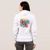 "Lucky en levendig" Hoodie (Achterkant volledig)