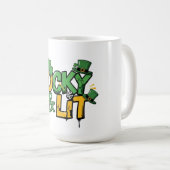 Lucky en Lit St. Patrick's Day Koffiemok (Voorkant rechts)