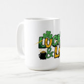 Lucky en Lit St. Patrick's Day Koffiemok (Voorkant links)