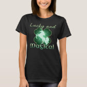 Lucky en magische klaver t-shirt (Voorkant)
