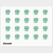Lucky Enough? Fun St. Patrick's Day   Ronde Sticker (Vel)