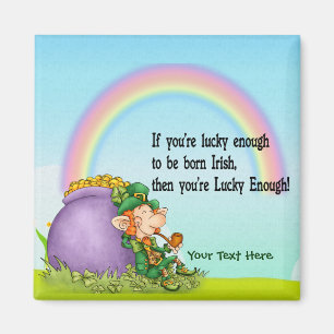 Lucky Enough Leprechaun - Aanpassen Magneet