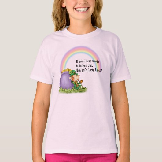 Lucky Enough Leprechaun T-shirt (Voorkant)