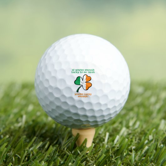 Lucky enough to be Irish Golfballen (Insitu Shirt)