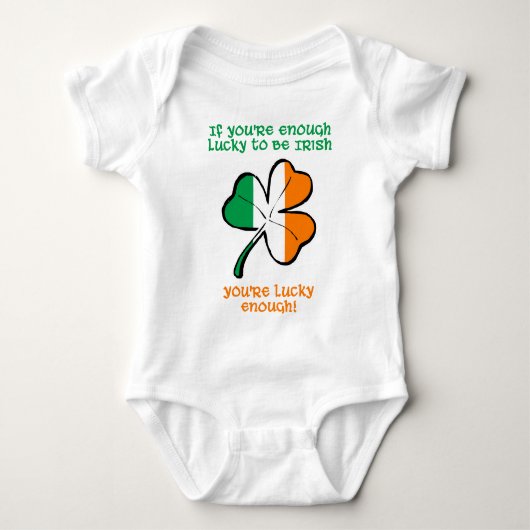 Lucky enough to be Irish Romper (Voorkant)