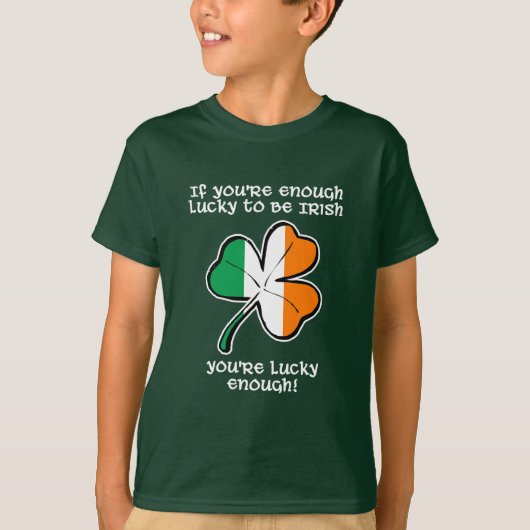 Lucky enough to be Irish T-shirt (Voorkant)