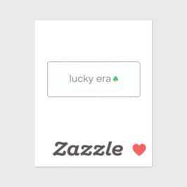 Lucky Era Minimalistische Kleine Letters Esthetisc Sticker