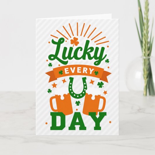 Lucky Every Day Card Kaart (Voorkant)