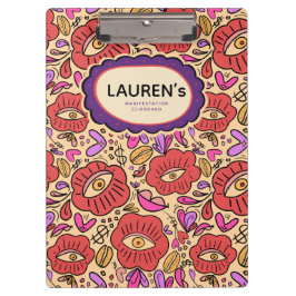 Lucky Eye Floral Pattern Klembord