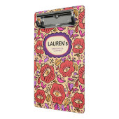 Lucky Eye Floral Pattern Mini Klembord (Angled2)