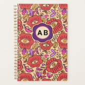 Lucky Eye Floral Pattern Planner (Voorkant)