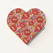 Lucky Eye Floral Pattern Spiral Notebook Notitieboek (Achterkant)