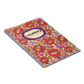 Lucky Eye Floral Pattern Spiral Photo Notebook Notitieboek (Rechterzijde)