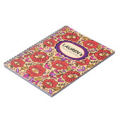 Lucky Eye Floral Pattern Spiral Photo Notebook Notitieboek (Linkerzijde)