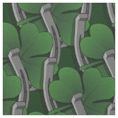 Lucky Fabric St. Patrick's Fabric Cotton of Poly Stof (Close Up)