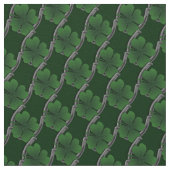 Lucky Fabric St. Patrick's Fabric Cotton of Poly Stof (Close Up)