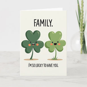 Lucky Family Ik Ben Zo Gelukkig Kaart