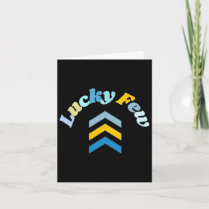 Lucky Few T21 Down Syndrome Awareness Geel Blauw Kaart