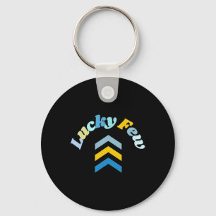Lucky Few T21 Down Syndrome Awareness Geel Blauw Sleutelhanger