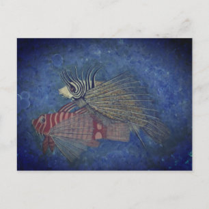 Lucky Fish Art Painting Briefkaart